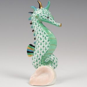 Herend Animal Figurine - Seahorse